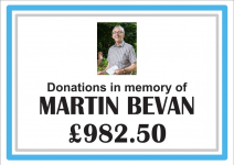 In Memory of Martin Bevan - £982.50